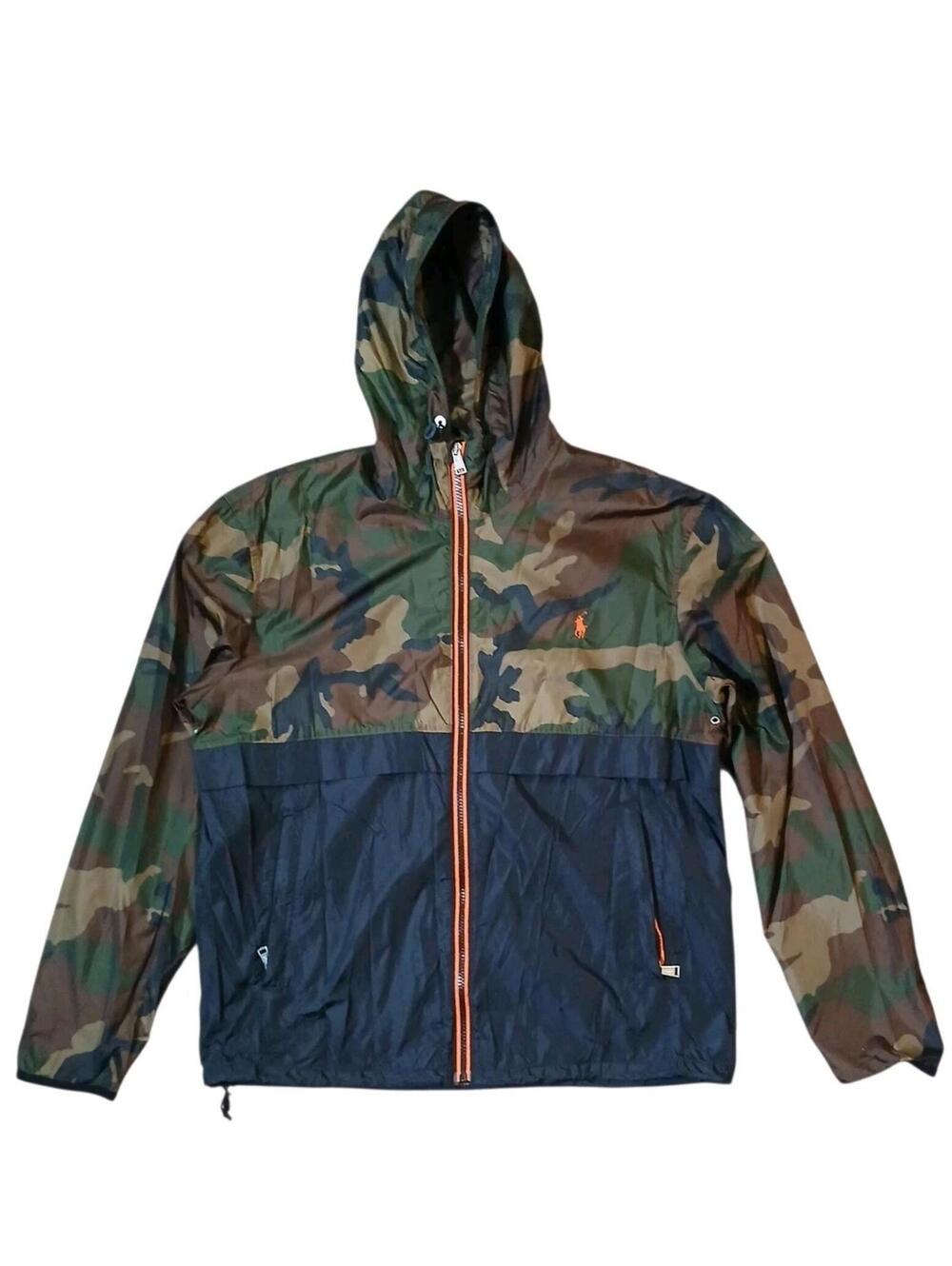 Polo Ralph Lauren Hooded Windbreaker Jacket Sz Medium